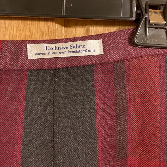 NWT Pendleton plaid pleated skirt - Picture 3 of 8